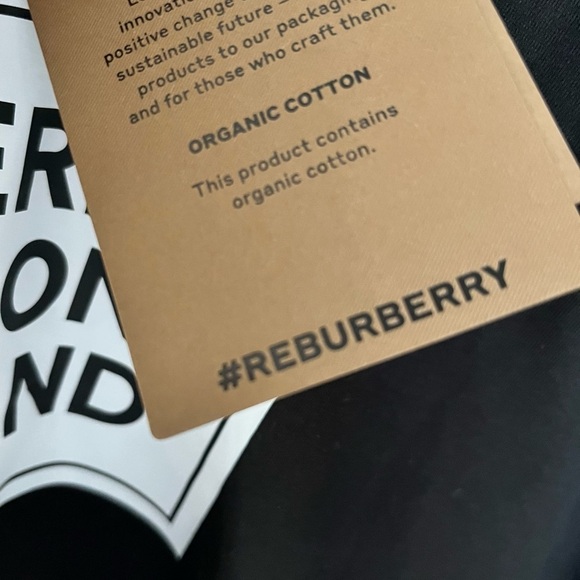 BURBERRY T Shirt Minimalist Block Lettering Women’s XL NWT - Picture 6 of 6